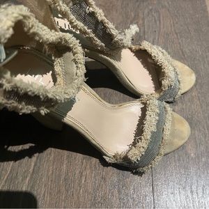 Heels Beige and Sparkly